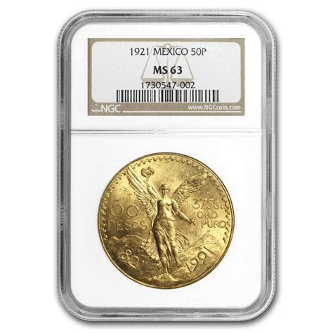 Mexico Gold Pesos Ms Ngc Walmart