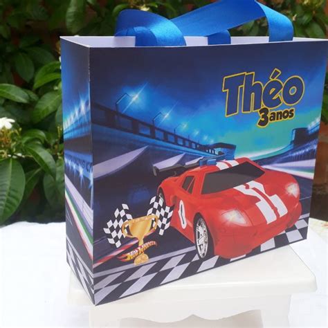 Sacola G Personalizada Hot Wheels Elo Produtos Especiais