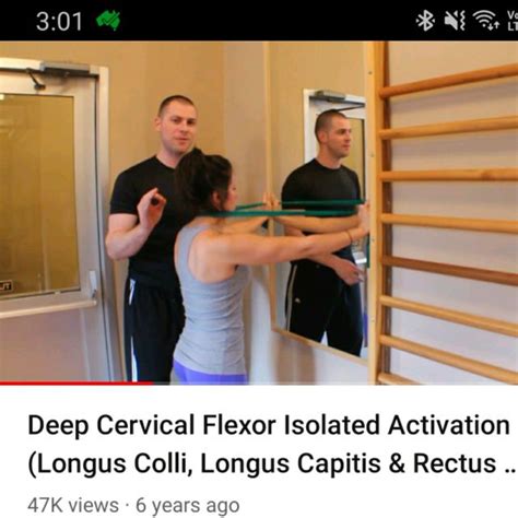 Deep Cervical Flexor Isolated Activation Shoulder Widening By Vincent H Exercise How To