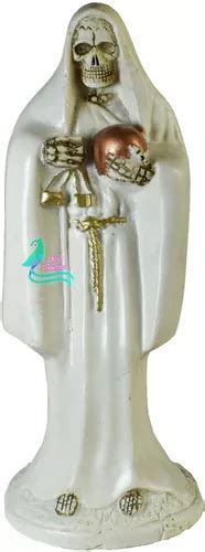 Figura En Resina Santa Muerte Hueso Cm Curada Grande Mercadolibre