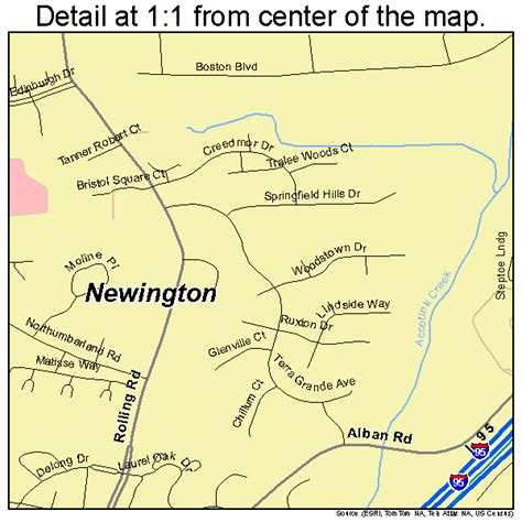 Newington Virginia Street Map 5155752