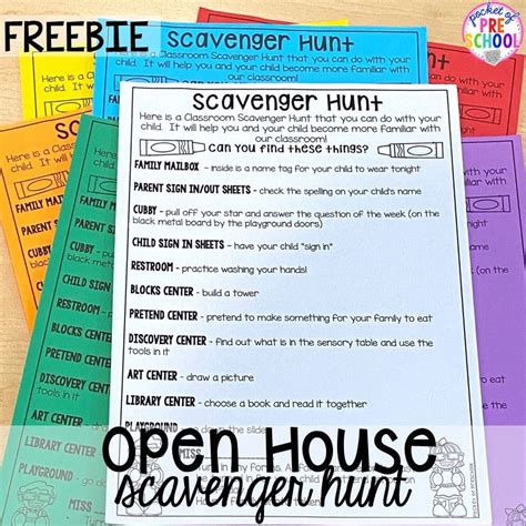 Open House Ideas And Freebies For Preschool Pre K And Kindergarten