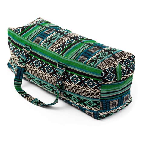 BODYNOVA Yoga Kit Bag ETHNO Collection schwarz weiß grün gemustert Yogamatten Bodhi Hot