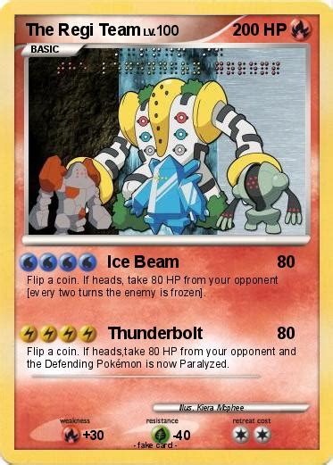 Pokémon The Regi Team - Ice Beam - My Pokemon Card