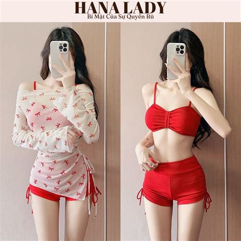Bikini Đi Biển Mùa Hè Set Chi Tiết Đồ Bơi Mặc Đi Chơi Mùa Hè Cho Nữ BN Hana Lady