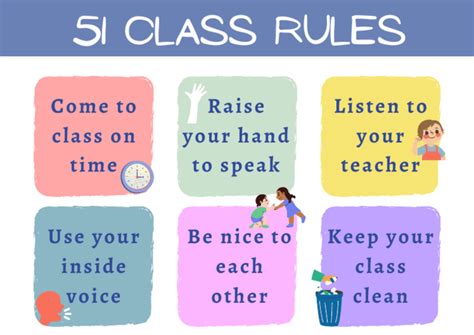class rules poster