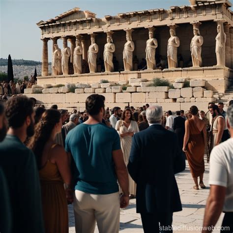Voting Assembly On Athens Acropolis Stable Diffusion Online
