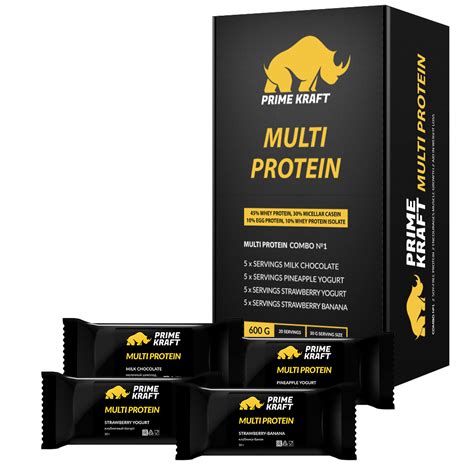 Оптом Prime Kraft MULTI PROTEIN combo №1 (20 пакетиков, 600 гр ...