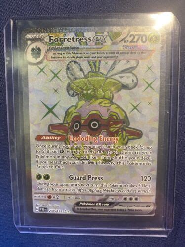 Forretress EX 230 193 Ultra Rare Paldea Evolved Pokemon TCG EBay