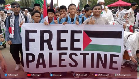 Ribuan Massa Gelar Aksi Damai Bela Palestina Di Monas Ini Tuntutan