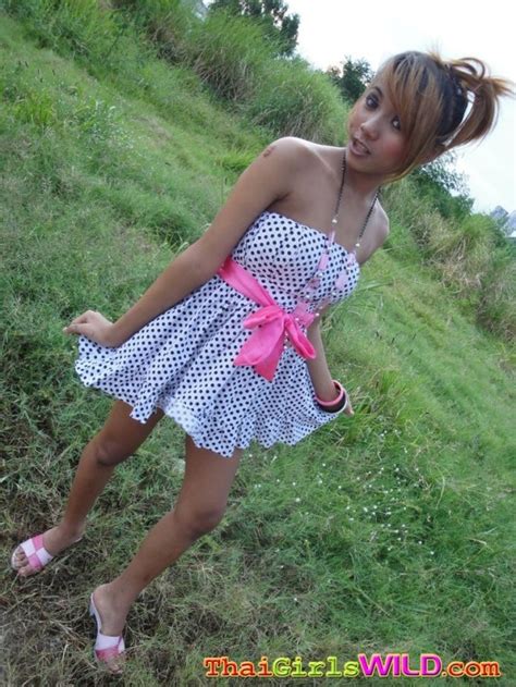 Sweet Thai Girlfriend Upskirt Flashing Pussy Lips Porn Pictures XXX Photos Sex Images 2875503
