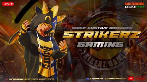 LIVE STREAM STRIKERZ GAMING ERANGEL BGMI Free Entry Sg