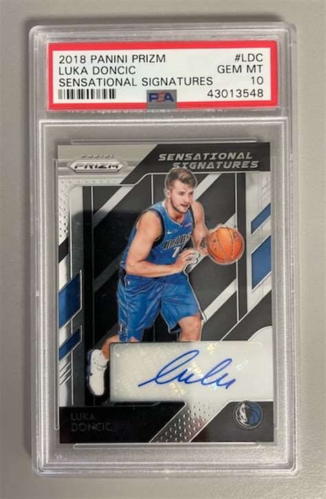 2018 Panini Prizm Luka Doncic Sensational Signatures Auto PSA 10 MySlabs