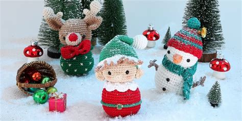 Patron gratuit pour crocheter des amigurumis de Noël Marie Claire