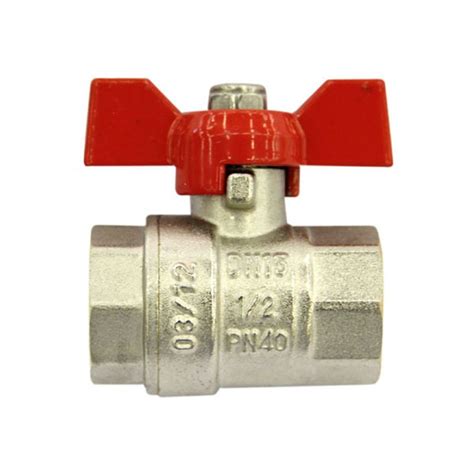 Кран шаровый ВР 1/2" (бабочка) HLV купить в Тюмени - КрепыЖ