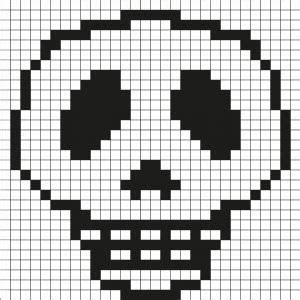 Pixel Art par Tête à modeler Easy pixel art Pixel art Cross stitch