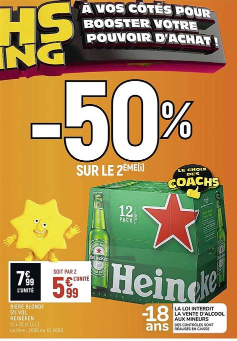 Promo Bi Re Blonde Vol Heineken Chez Vival Icatalogue Fr