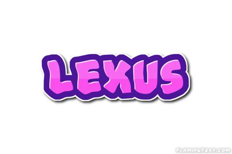 Lexus Лого | Бесплатный инструмент для дизайна имени от Flaming Text