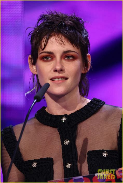 Kristen Stewart Attends Hollywood Awards Ceremony In Sheer Panelled