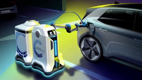 Vws Mobile Charging Robot Recharges Electric Cars Autonomously