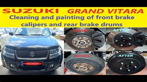 How To Clean And Paint Brake Calipers And Rear Brake Drums Suzuki Grand