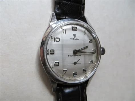 Ancienne Montre M Canique Yema Sous Marine Horlogerie Vintage Eur