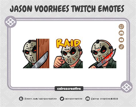 Jason Voorhees Twitch Emotes Dead By Daylight Twitch Emotes Halloween