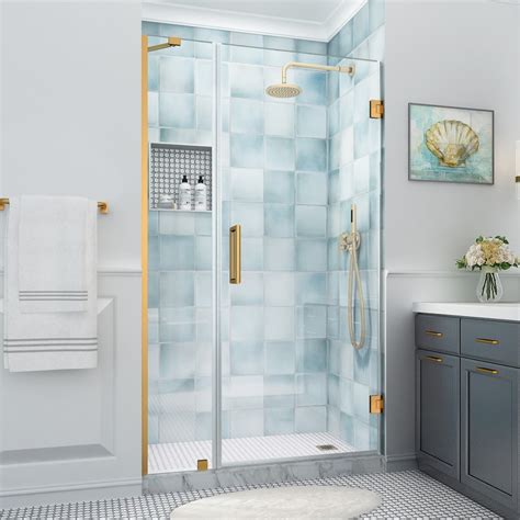 Aston Belmore Xl 46 25 47 25 Inch W X 80 Inch H Frameless Hinged