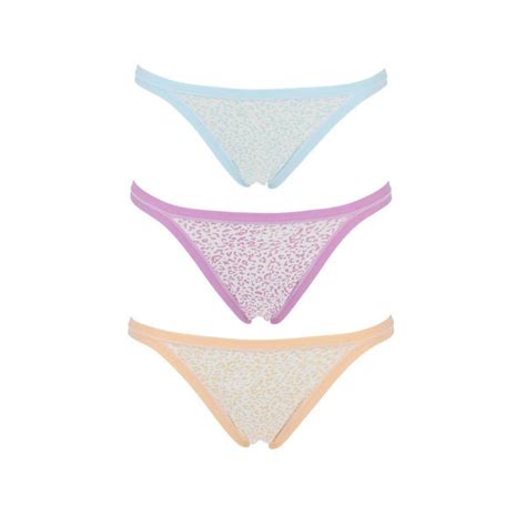 BRAGA BIKINI ALGODON ESTAMPADA PACK COTONELLA XACOTEX Mayorista de Lencería Mercería y