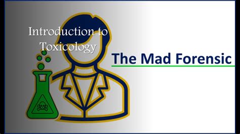 Intro To Toxicology Toxicology Tuesdays Youtube