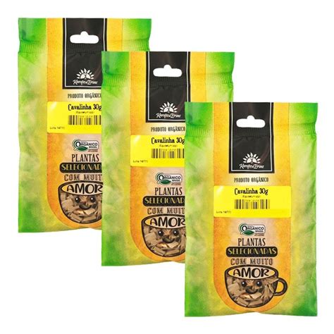 Comprar Kit 3 Cavalinha Orgânico Erva Folha Kampo de Ervas 30 g cada