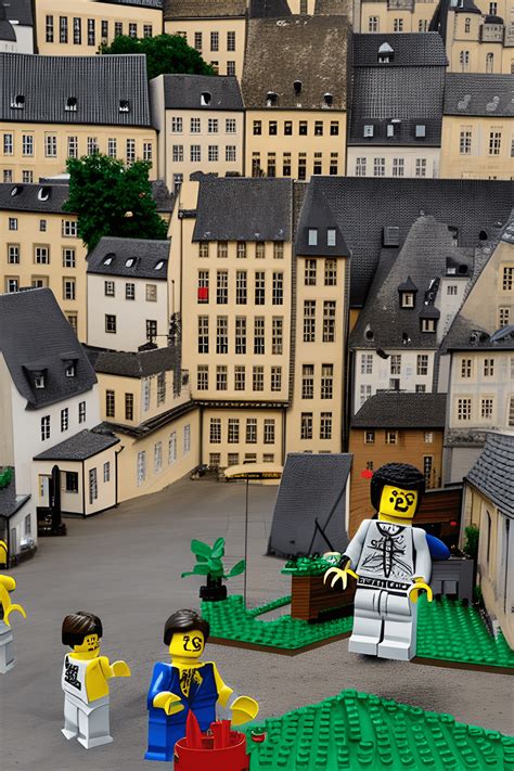 Lego Rich Man In Luxembourg Graphic · Creative Fabrica