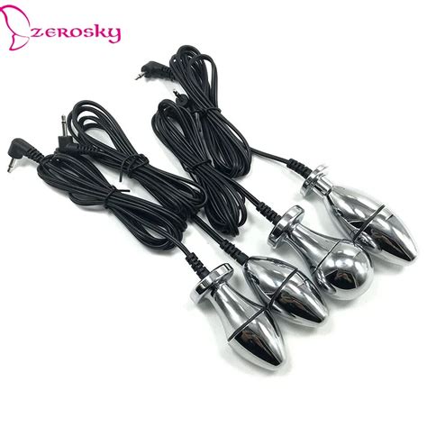 Godemichet Anal Électro choc Stimulateur électrique Mixte Adulte Boule vaginale