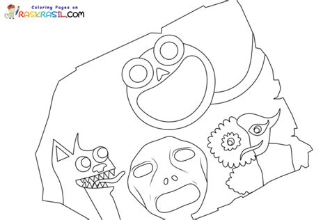 Раскраски Сад Банбана 5 | Распечатать бесплатно