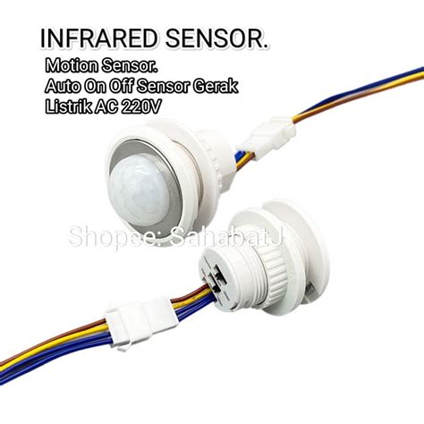 Jual Saklar Otomatis Sensor Gerak Motion Pir Detector Ac V Auto On