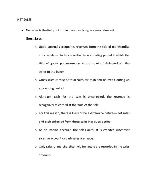 how to calculate net sales 5