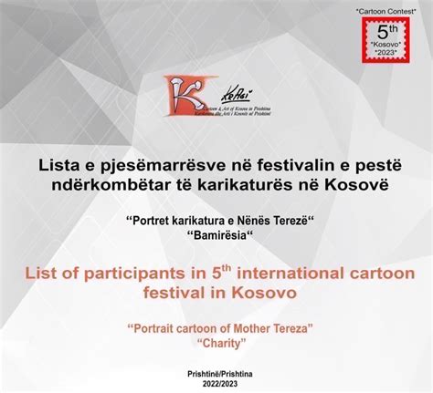 List of participants Of 5th.International Cartoon Festival"KrAgi