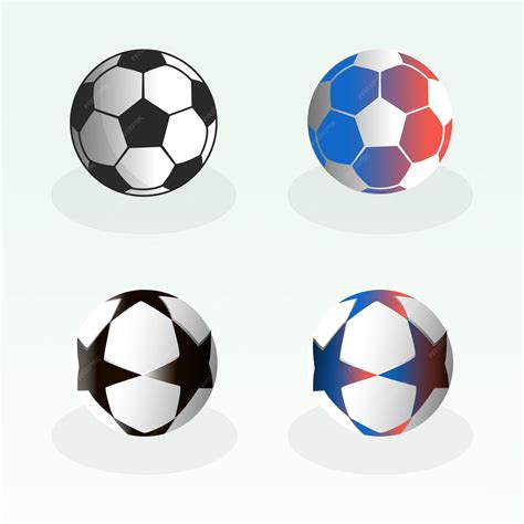 premium vector soccer  football ball sets