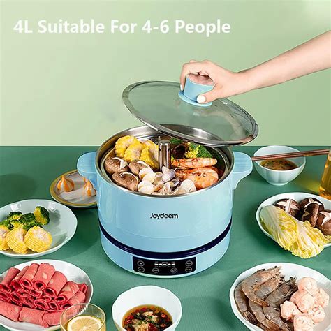 Joydeem Smart Electric Hot Pot Steamer Rice Cooker Shabu Shabu W L In Nepal At Npr