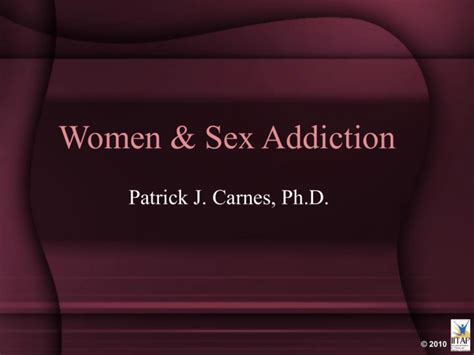 Women Sex Addiction