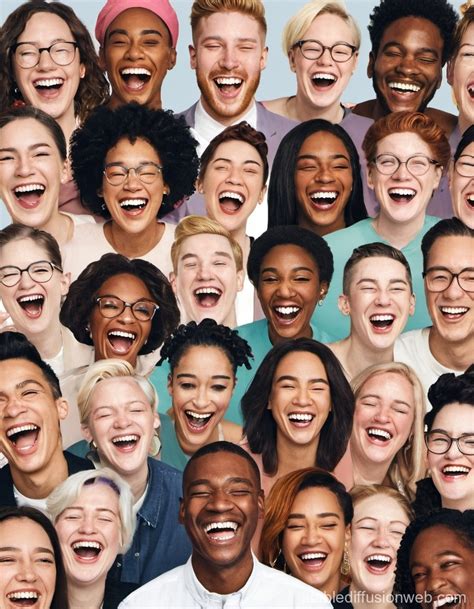 Diverse Group Laughing Together Stable Diffusion Online