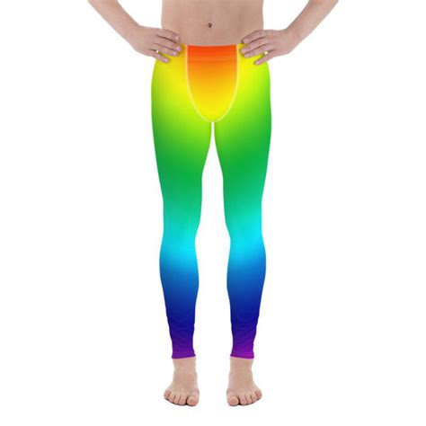 Colorful Gay Pride Mens Tights Lgbtq Rainbow Print Gay Pride Print