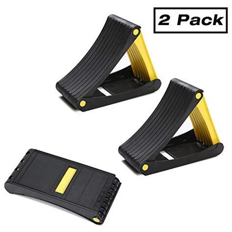 Homeon Wheels Folding Wheel Chocks Tire Chocks 2 Pack Car Stopper Anti-Slip Block Wheel Block ...