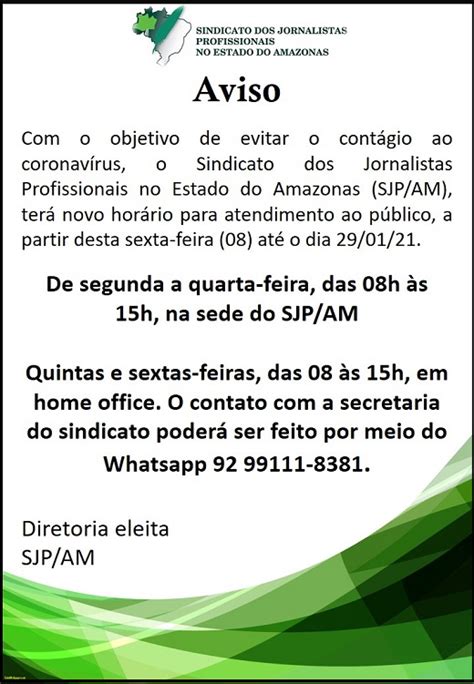 Aviso Jornalistas Am