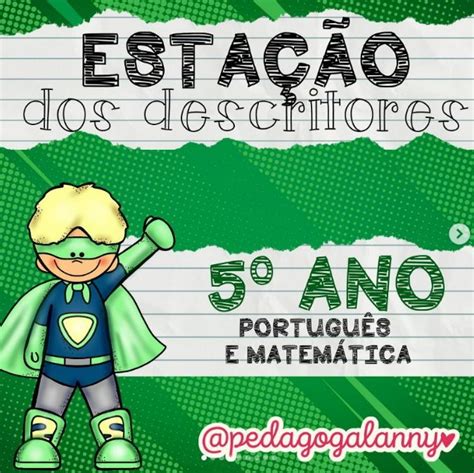 Estação dos Descritores 5º ano SPAECE Pedagoga Lanny Hotmart