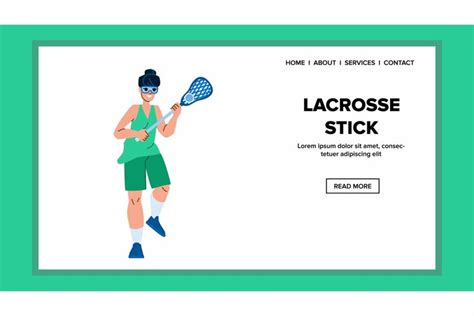 lacrosse stick vector
