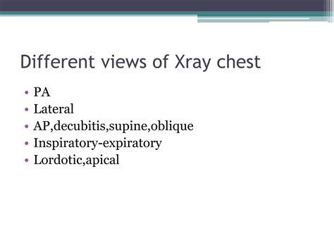 Chest x ray positioning | PPTX