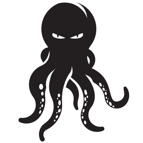 Octopus silhouette clip art graphics | Free SVG