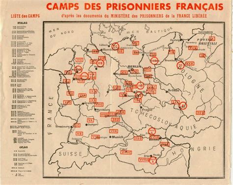 Adresses Des Camps De Prisonniers De Guerre Du IIIe Reich Stalag