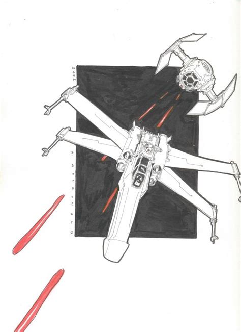 Tie Fighter Sketch at PaintingValley.com | Explore collection of Tie ...